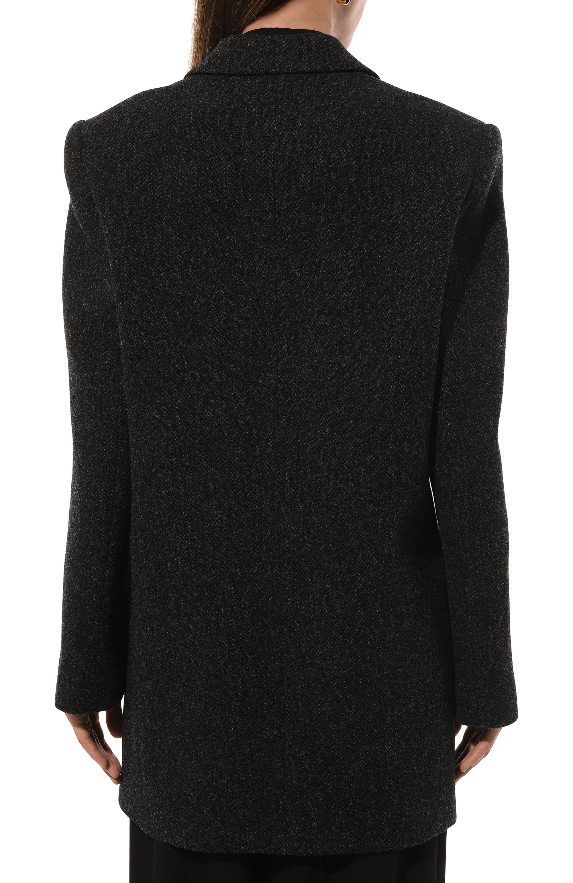 Шерстяное полупальто PETAR PETROV, арт. F24J7/W00L TWEED, фото 4