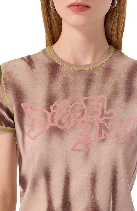 Хлопковая футболка Diesel A21771/0EPCP Разноцветный  A21771/0EPCP Фото 5