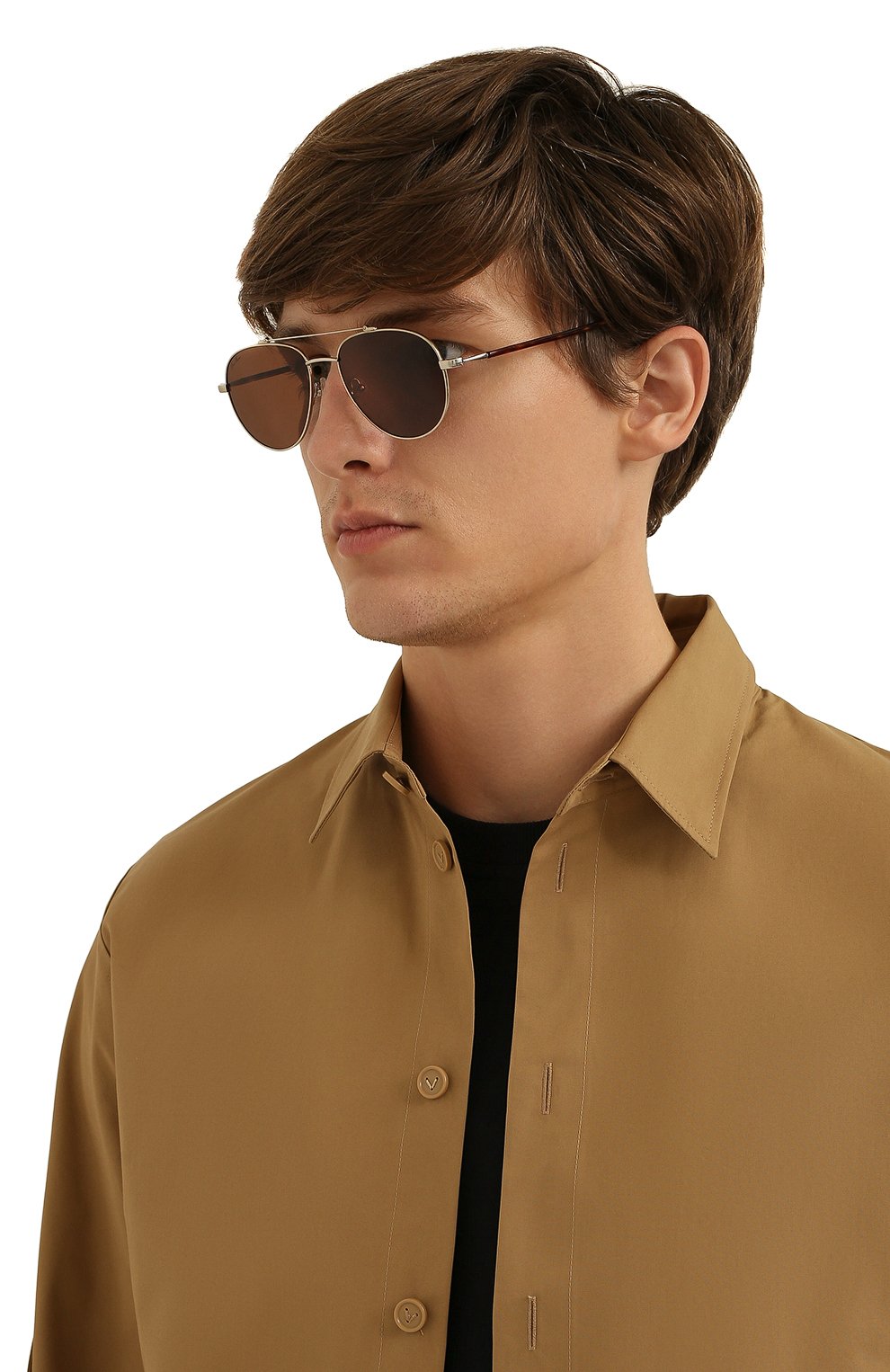 Солнцезащитные очки LORO PIANA коричневого цвета по цене 47100 руб., арт. FAI4926, фото 3 Солнцезащитные очки LORO PIANA, арт. FAI4926, фото 3