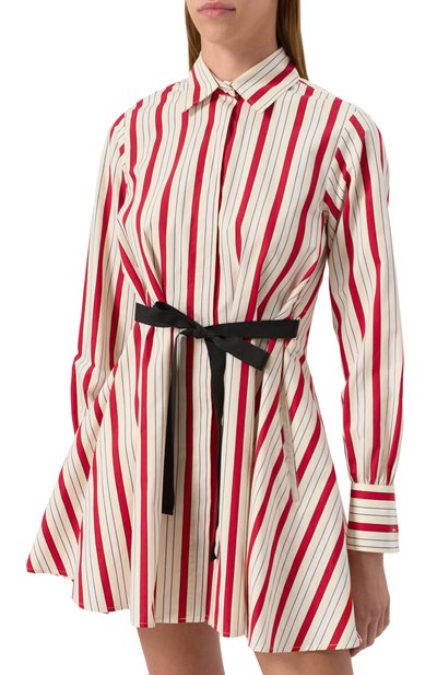 Платье из хлопка и вискозы MSGM, арт. 3841MDA04X/257109, фото 3