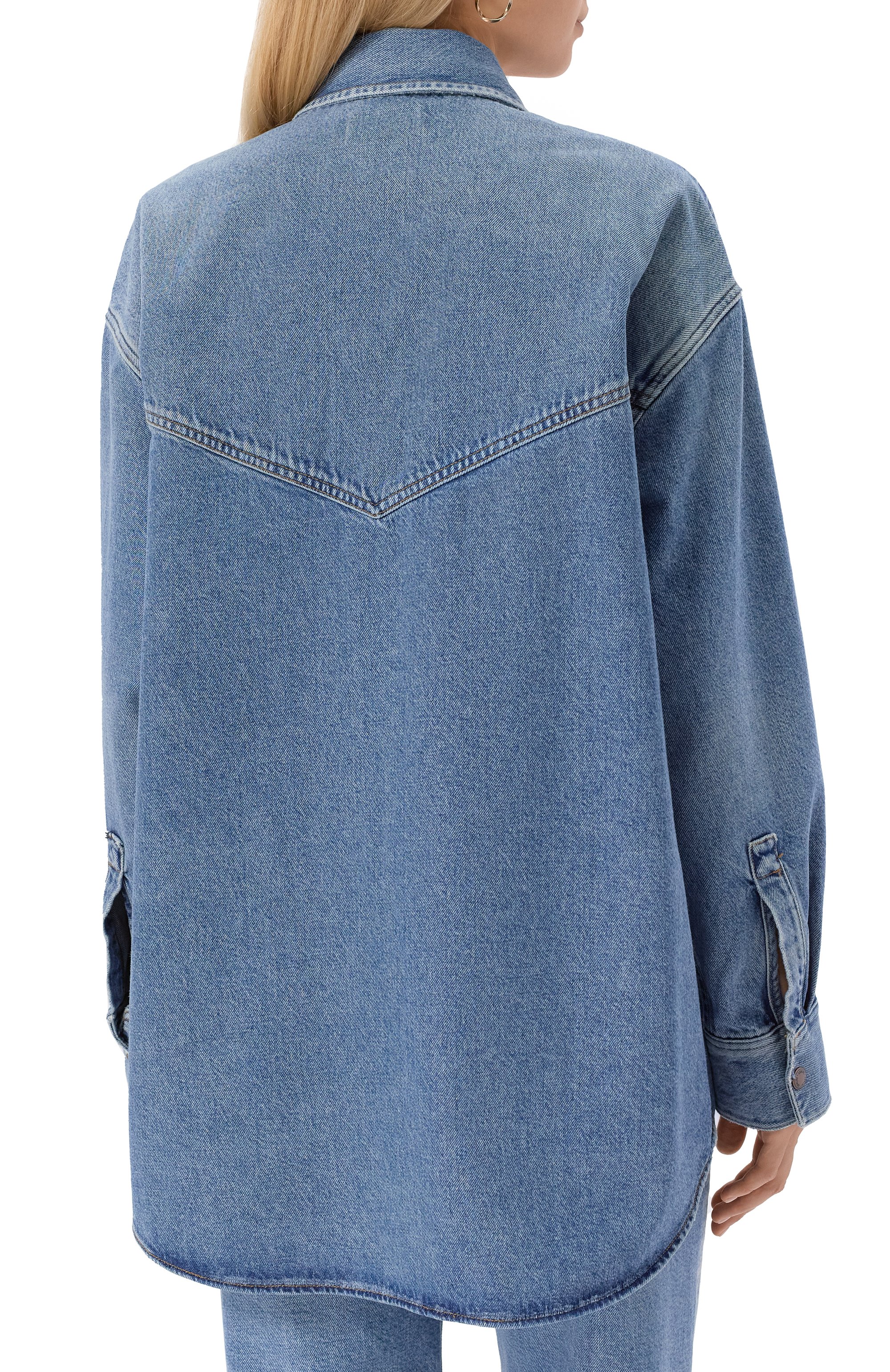 Джинсовая рубашка AGOLDE, арт. A7357B1463, фото 4