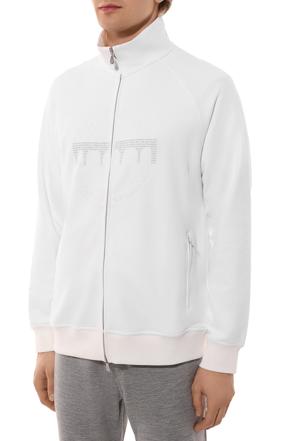 Хлопковая толстовка BRUNELLO CUCINELLI, арт. MM8363140G, фото 3