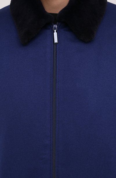 Бомбер с подкладкой из ласки и воротником из норки ZILLI, арт. MAU-HIKE0-30206/2003, фото 5