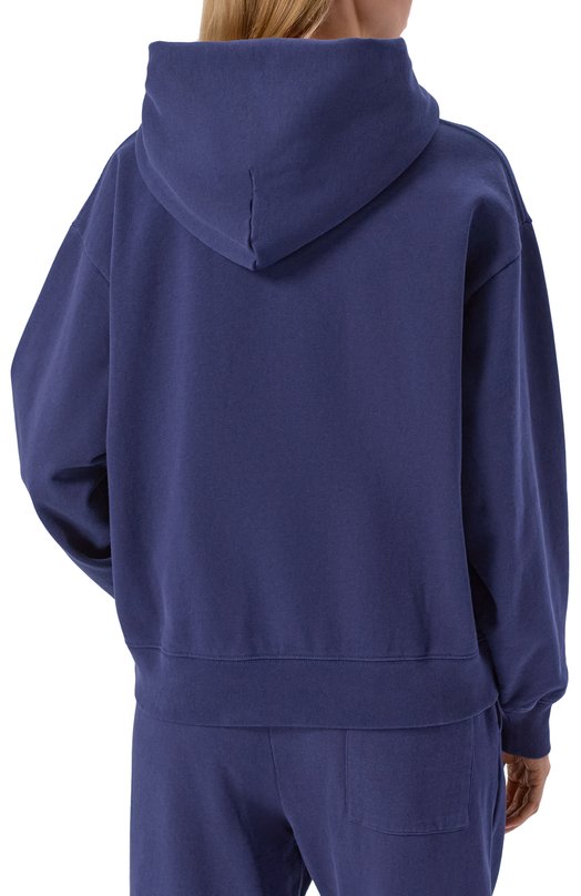 Хлопковое худи Sporty and Rich ST09168326BL106 Синий  ST09168326BL106 Фото 4