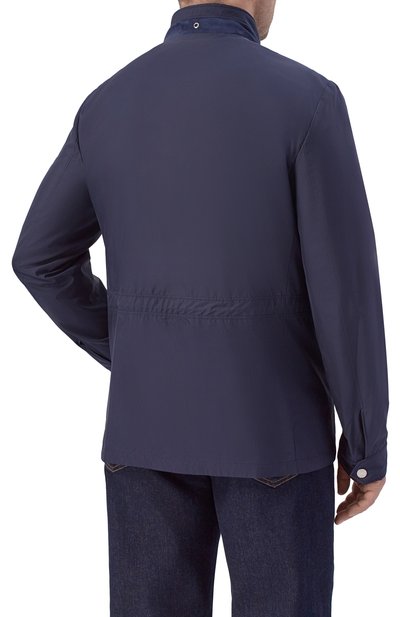 Шелковая куртка STEFANO RICCI темно-синего цвета по цене 722000 руб., арт. MDJ6200260/4934, фото 4 Шелковая куртка STEFANO RICCI, арт. MDJ6200260/4934, фото 4