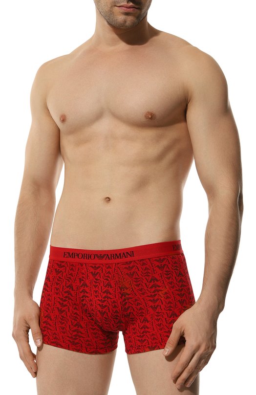 Комплект из трех боксеров Emporio Armani 111625/4F722 Красный  111625/4F722 Фото 4