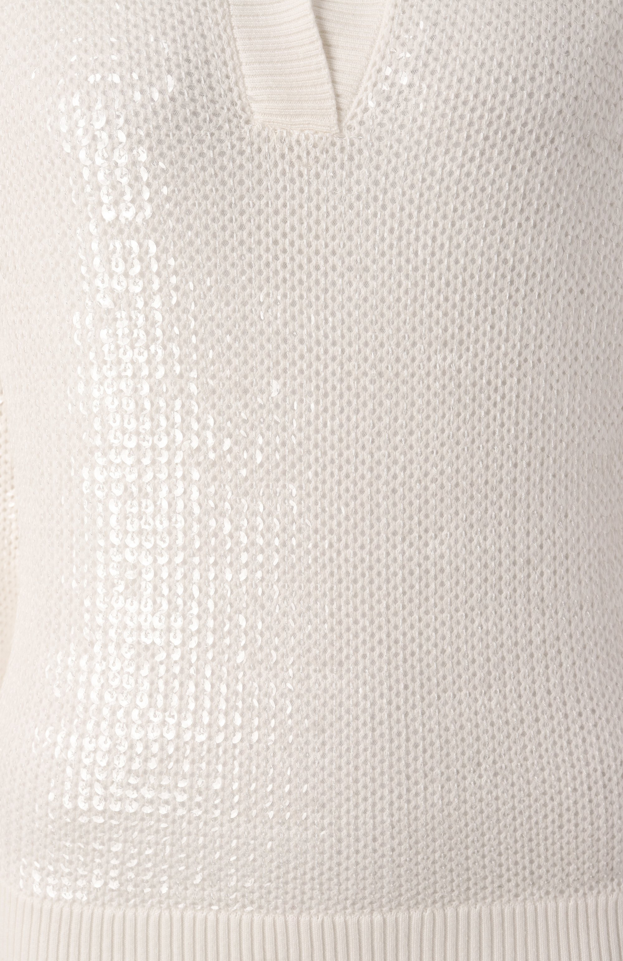 Хлопковый пуловер с отделкой пайетками P.A.R.O.S.H., арт. D540858, фото 6