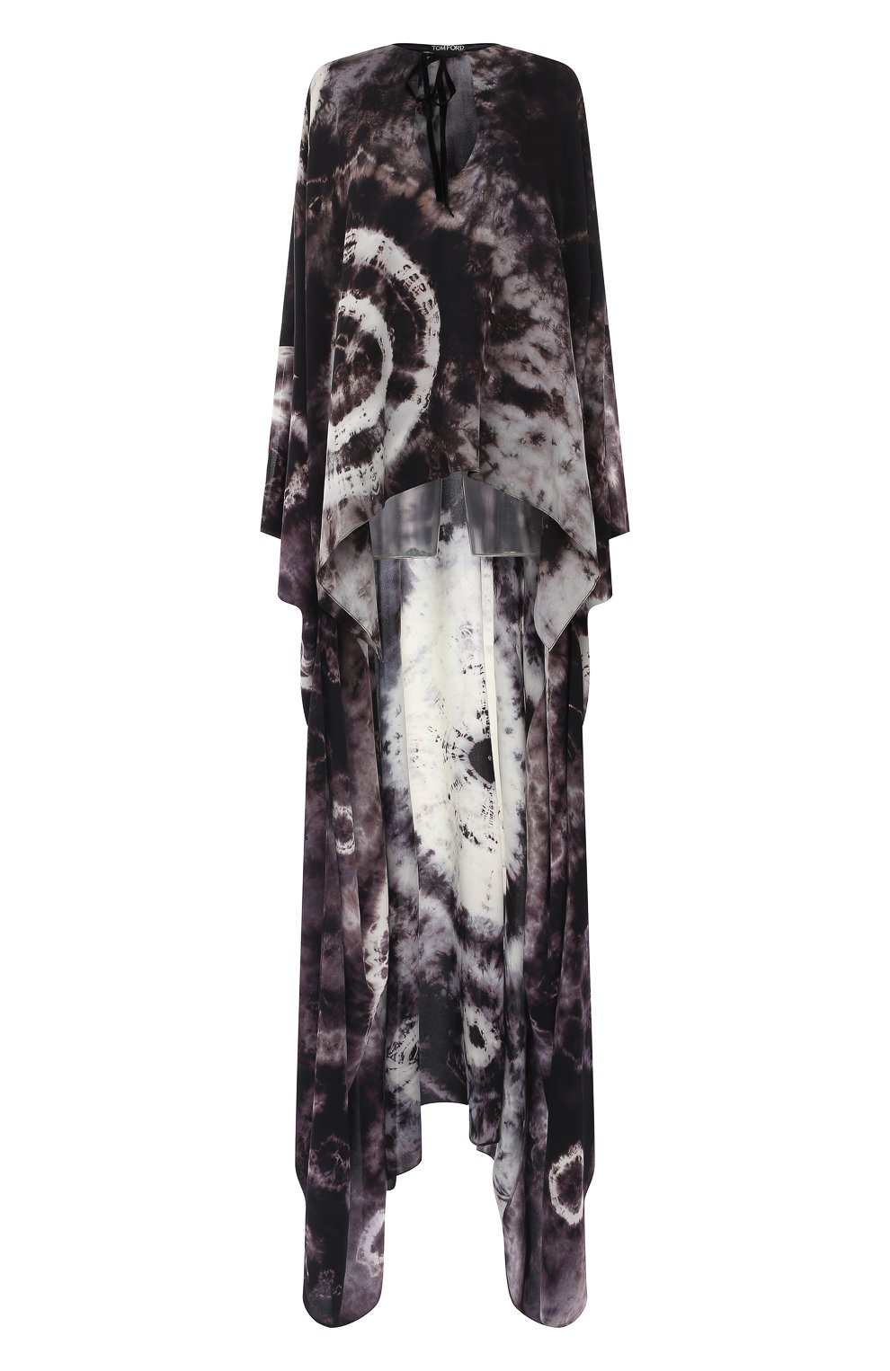 Шелковая туника TOM FORD черно-белого цвета по цене 725000 руб., арт. KF0003-FAX768, фото 1 Шелковая туника TOM FORD, арт. KF0003-FAX768, фото 1