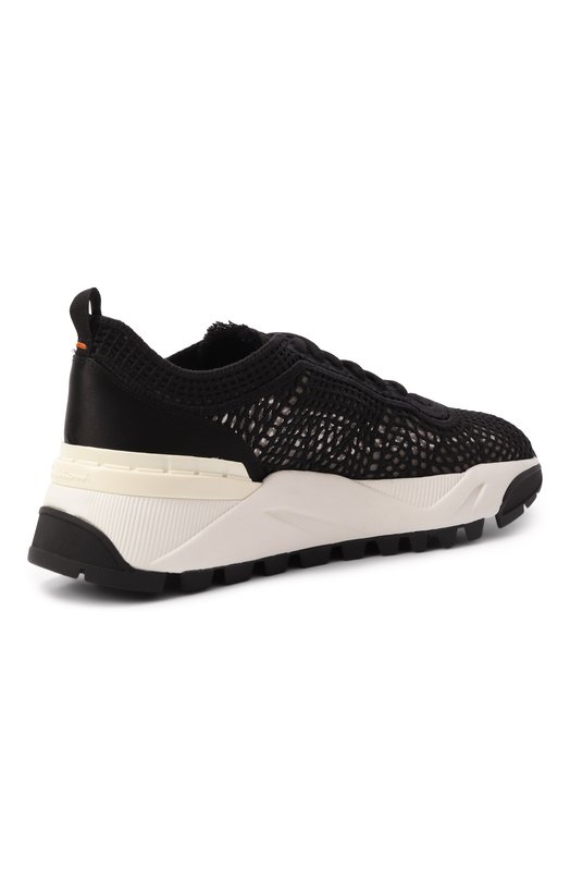Текстильные кроссовки Santoni WBIG61335BINTNSN Чёрный  WBIG61335BINTNSN Фото 5
