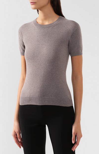Кашемировый топ GIORGIO ARMANI бежевого цвета по цене 97700 руб., арт. 6GAM35/AM80Z, фото 3 Кашемировый топ GIORGIO ARMANI, арт. 6GAM35/AM80Z, фото 3