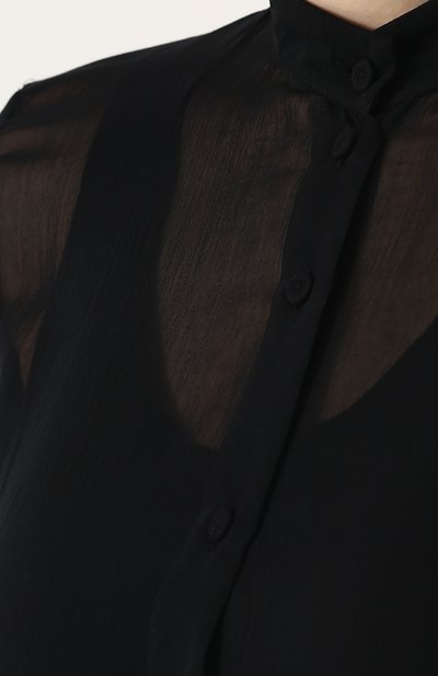 Полупрозрачное платье-рубашка из смеси хлопка и шелка ISABEL BENENATO, арт. WW15S18, фото 5