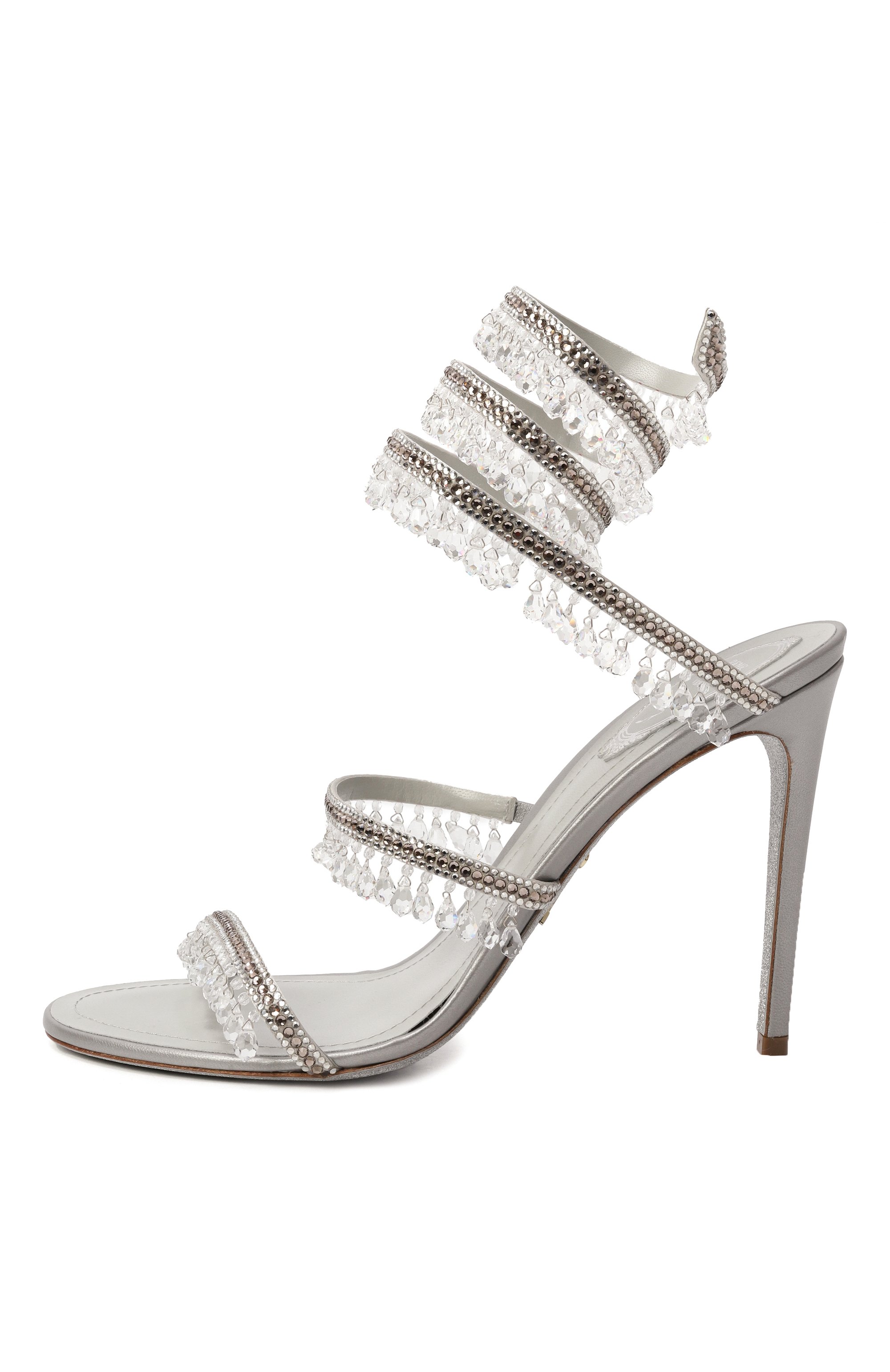 Текстильные босоножки chandelier 105 RENE CAOVILLA, арт. C12535-105/R001, фото 4