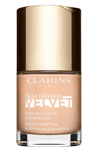 Увлажняющий тональный крем с матовым покрытием skin illusion velvet, 100c lily (30ml) CLARINS цвета по цене 5200 руб., арт. 80079890, фото 1 Увлажняющий тональный крем с матовым покрытием skin illusion velvet, 100c lily (30ml) CLARINS, арт. 80079890, фото 1