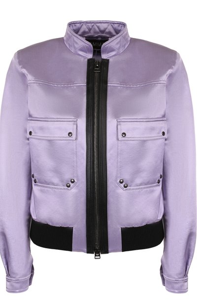 Бомбер из смеси хлопка и шелка с воротником-стойкой TOM FORD, арт. CS0989-FAX394, фото 1