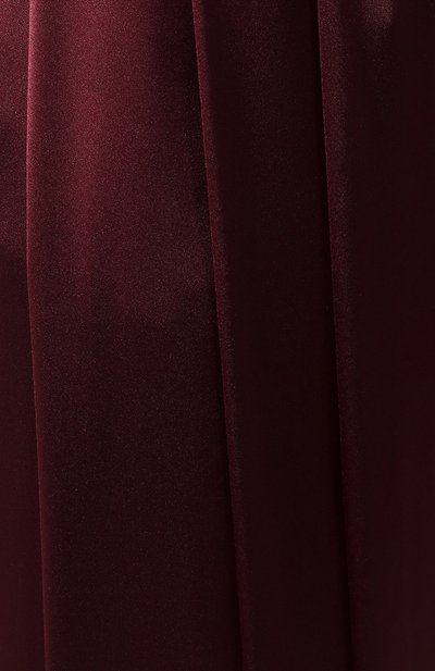 Шелковые брюки DOLCE & GABBANA бордового цвета по цене 125500 руб., арт. FTBNYT/FUAEB, фото 5 Шелковые брюки DOLCE & GABBANA, арт. FTBNYT/FUAEB, фото 5