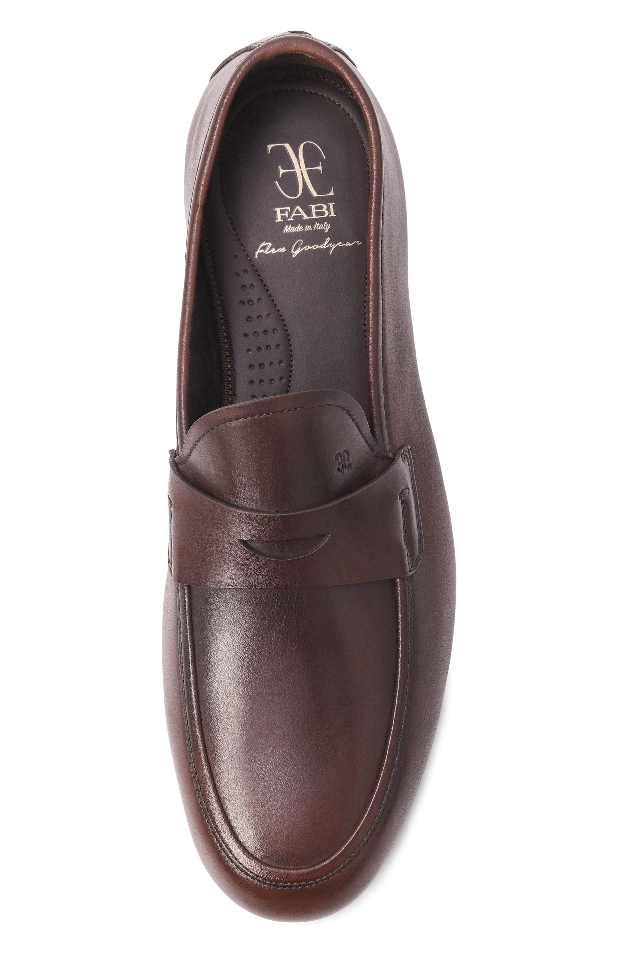 Кожаные пенни-лоферы glove FABI, арт. FU1463/B0ND, фото 5