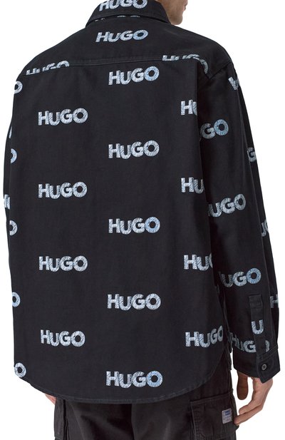 Хлопковая куртка-рубашка HUGO BLUE, арт. 50534186, фото 4