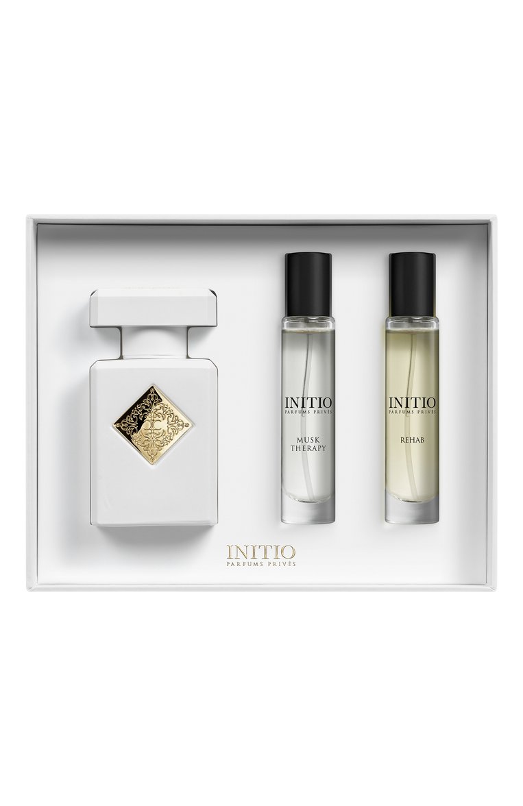Парфюмерный набор musk therapy (50+2x10ml) INITIO бесцветного цвета, арт. 3701415903685 | Фото 2 (Нос: Не проставлено; Региональные ограничения белый список (Axapta Mercury): Не проставлено; Косметика кросс-кт: Парфюмерия У; Ограничения доставки: flammable)