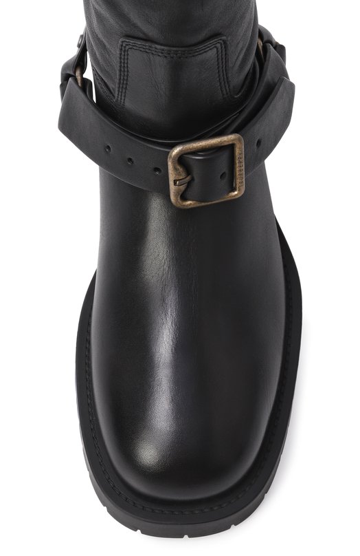 Кожаные полусапоги Soft Saddle Burberry 8111737 Чёрный  8111737 Фото 6