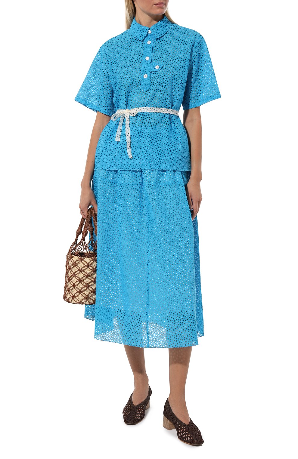 Хлопковая юбка VIKA GAZINSKAYA, арт. S23-18202-400, фото 2