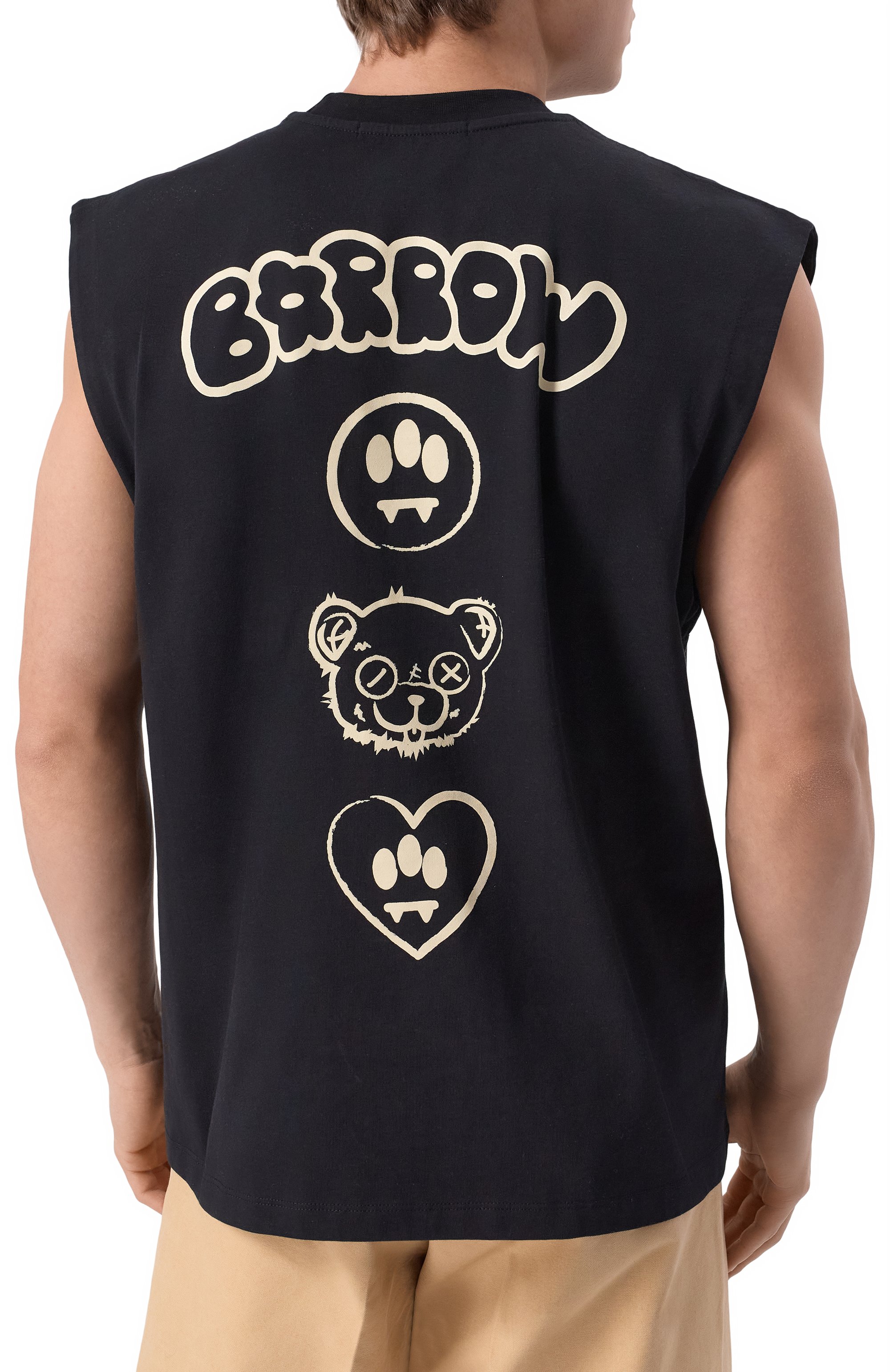 Хлопковая майка BARROW, арт. S5BWMATH160, фото 4