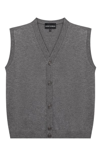 Жилет из хлопка и шерсти EMPORIO ARMANI, арт. 8N4M50/4M16Z