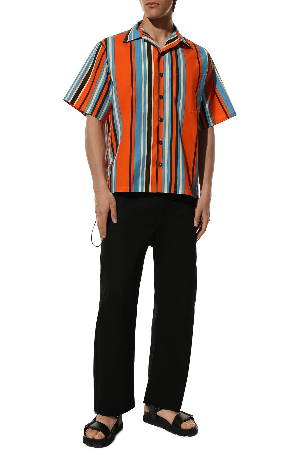 Хлопковая рубашка PRADA, арт. UCS339-10P3-F0049-211, фото 2