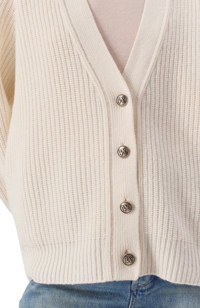 Кардиган из шерсти и вискозы PALM ANGELS, арт. PWHB045F25KNI001, фото 5