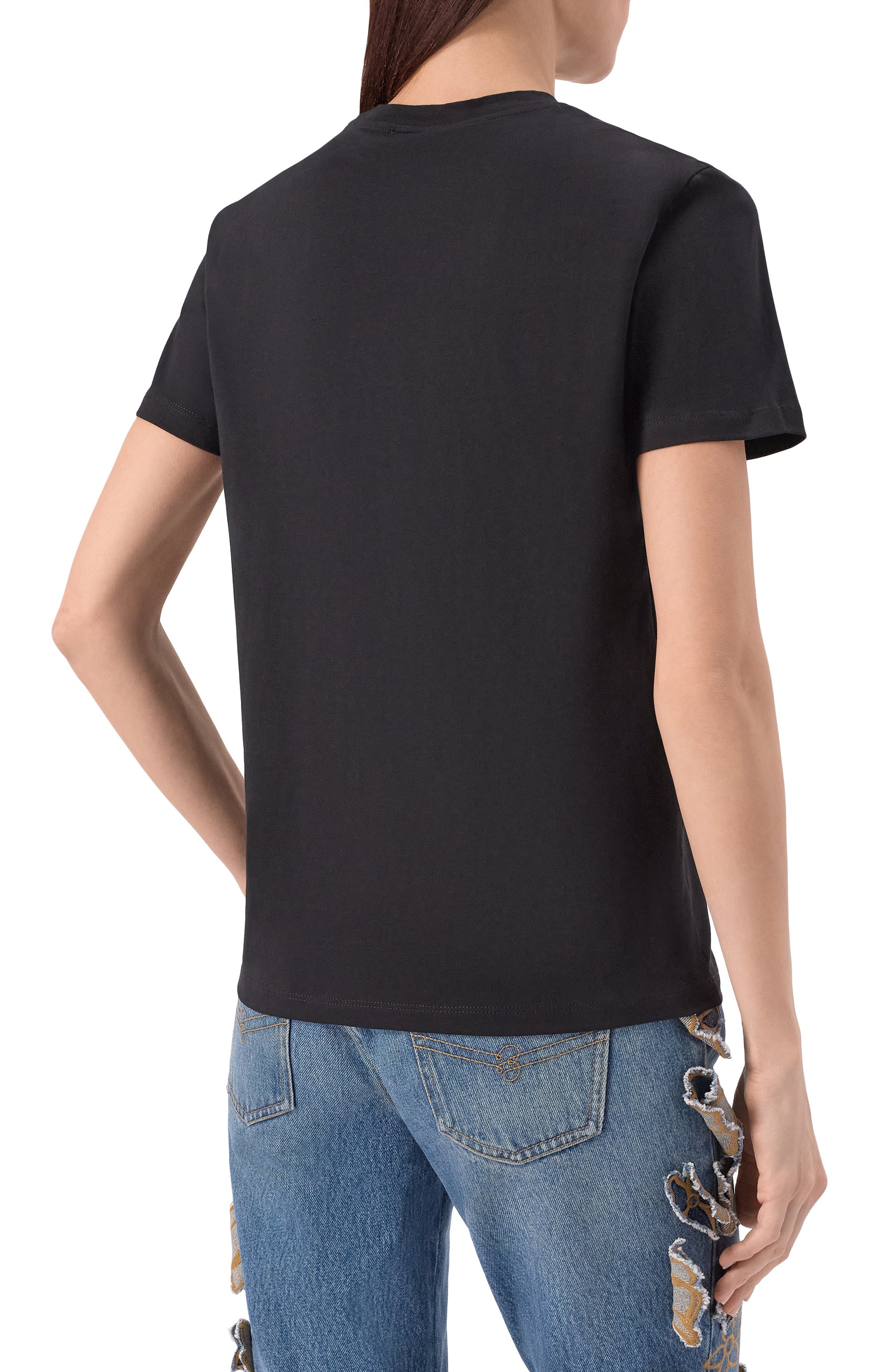 Хлопковая футболка BLUMARINE, арт. 2T131A, фото 4