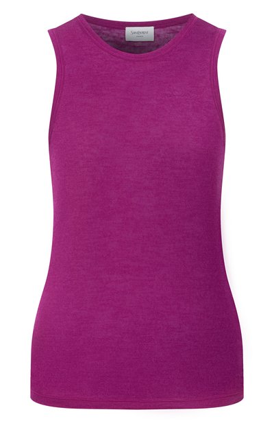 Топ из кашемира и шелка SAINT LAURENT, арт. 849920/Y38BL, фото 1