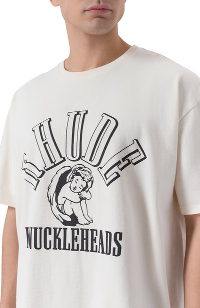 Хлопковая футболка RHUDE, арт. RHFW25TT05012, фото 5