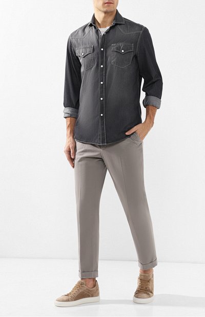 Джинсовая рубашка BRUNELLO CUCINELLI, арт. ML6304008, фото 2