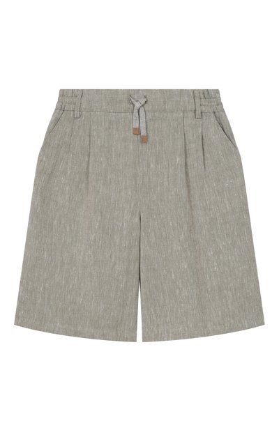 Шорты изо льна и хлопка ELEVENTY, арт. EY6P19/I0316_001