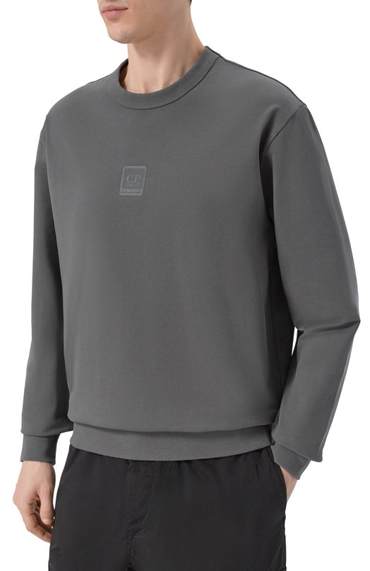 Хлопковый свитшот C.P. Company 20CLSS008A/006452W Серый  20CLSS008A/006452W Фото 3
