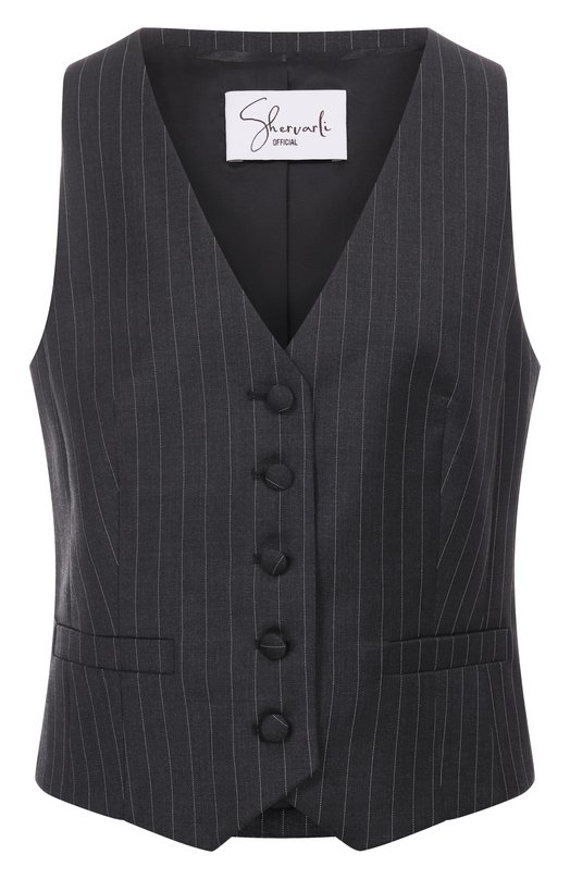 Шерстяной жилет Shervarli VA25-0010 Серый VA25-0010