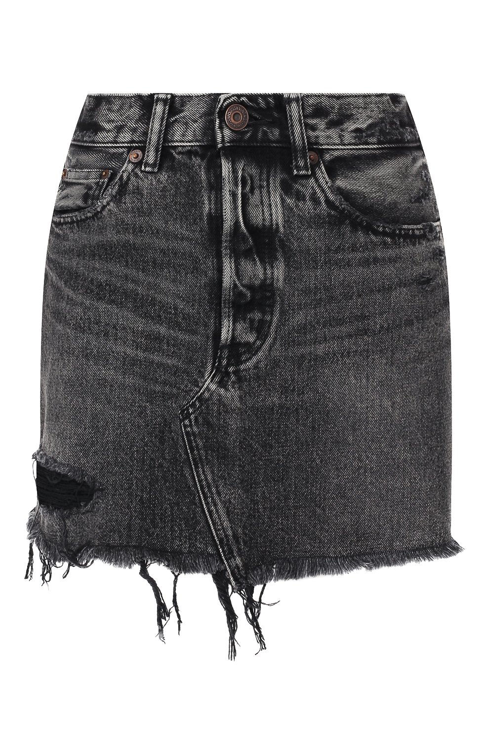 Джинсовая юбка MOUSSY черного цвета по цене 14050 руб., арт. 025CSC11-2410, фото 1 Джинсовая юбка MOUSSY, арт. 025CSC11-2410, фото 1