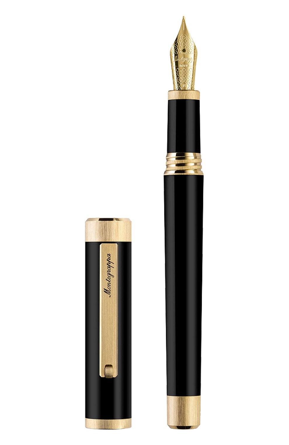 Перьевая ручка MONTEGRAPPA черного цвета по цене 69000 руб., арт. ISZEI2IY, фото 1 Перьевая ручка MONTEGRAPPA, арт. ISZEI2IY, фото 1