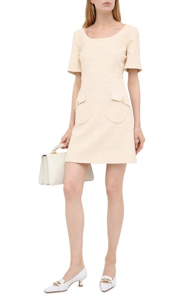 Платье из хлопка и шерсти GUCCI, арт. 631480/ZAD93, фото 2