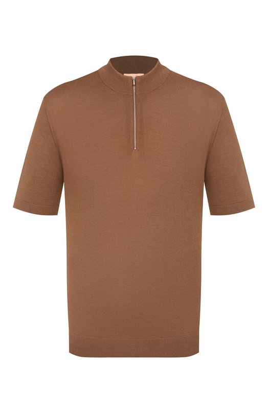 Джемпер из шерсти и шелка 12 STOREEZ 135795 Коричневый 135795