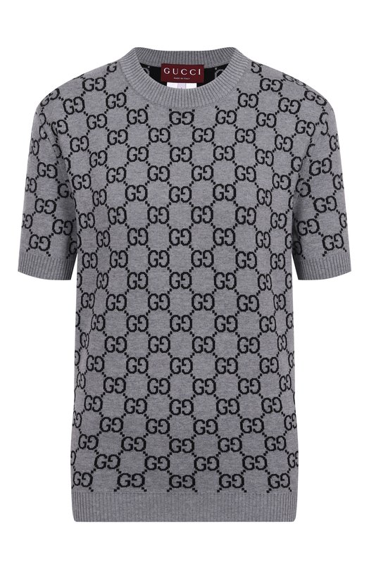 Шерстяной пуловер Gucci 798159/XKD8T Серый 798159/XKD8T