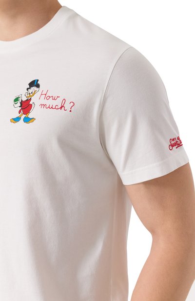 Хлопковая футболка MC2 SAINT BARTH белого цвета по цене 10750 руб., арт. STBM TSHIRT MAN/04815F, фото 5 Хлопковая футболка MC2 SAINT BARTH, арт. STBM TSHIRT MAN/04815F, фото 5