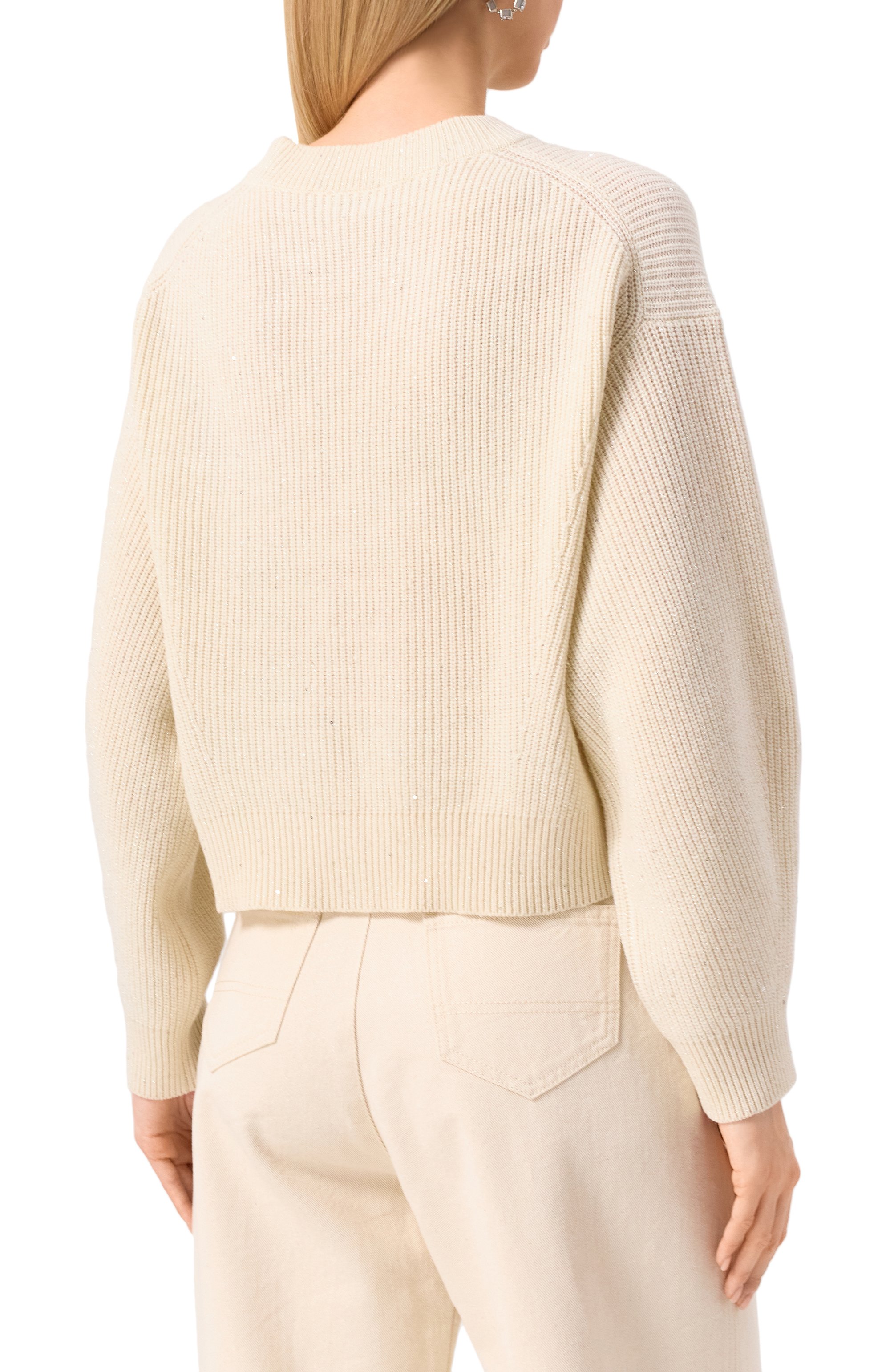 Свитер из кашемира и шерсти BRUNELLO CUCINELLI, арт. MBM75BP413, фото 4