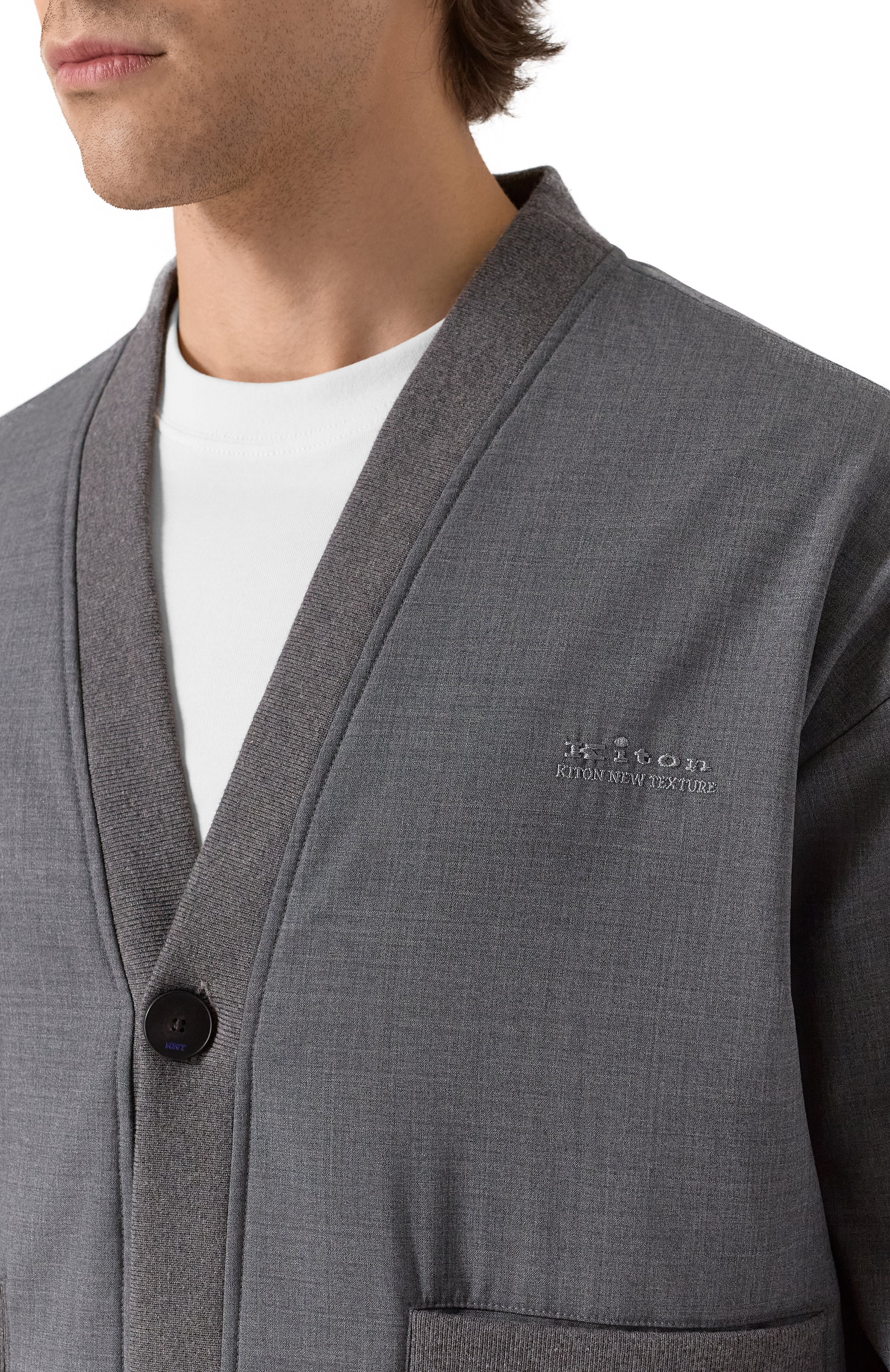 Шерстяной бомбер KITON, арт. UGK091K0752F02, фото 5