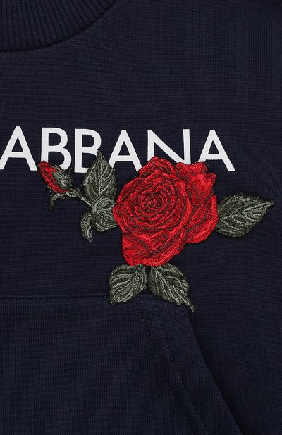 Хлопковый свитшот DOLCE & GABBANA, арт. L5JW9A/G7J7V/2-6, фото 3