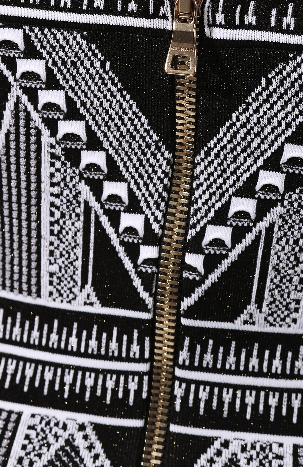 Платье BALMAIN черно-белого цвета по цене 214500 руб., арт. TF16520/K011, фото 5 Платье BALMAIN, арт. TF16520/K011, фото 5