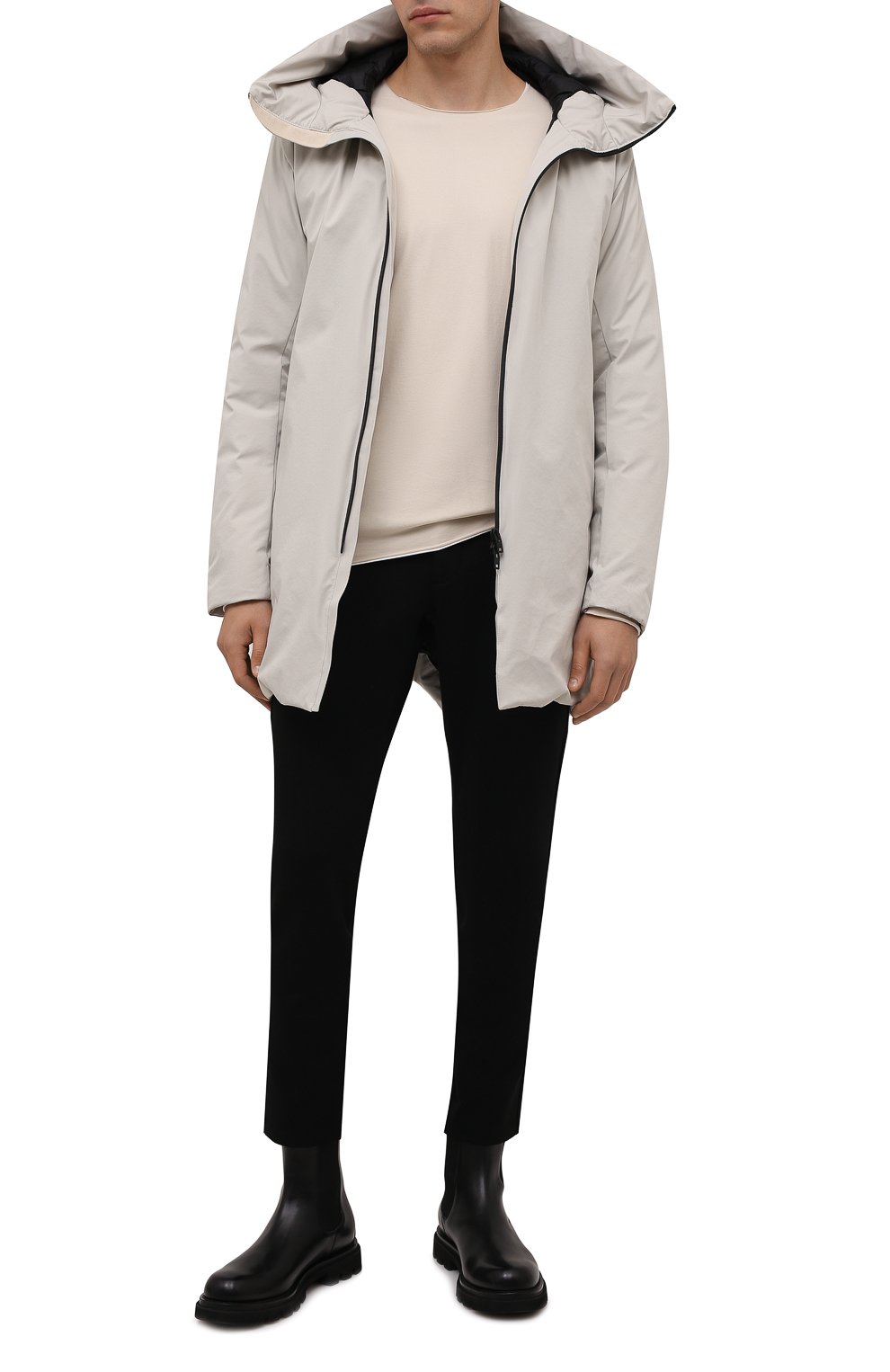 Пуховая куртка KAZUYUKI KUMAGAI светло-серого цвета по цене 142500 руб., арт. AC12-223, фото 2 Пуховая куртка KAZUYUKI KUMAGAI, арт. AC12-223, фото 2