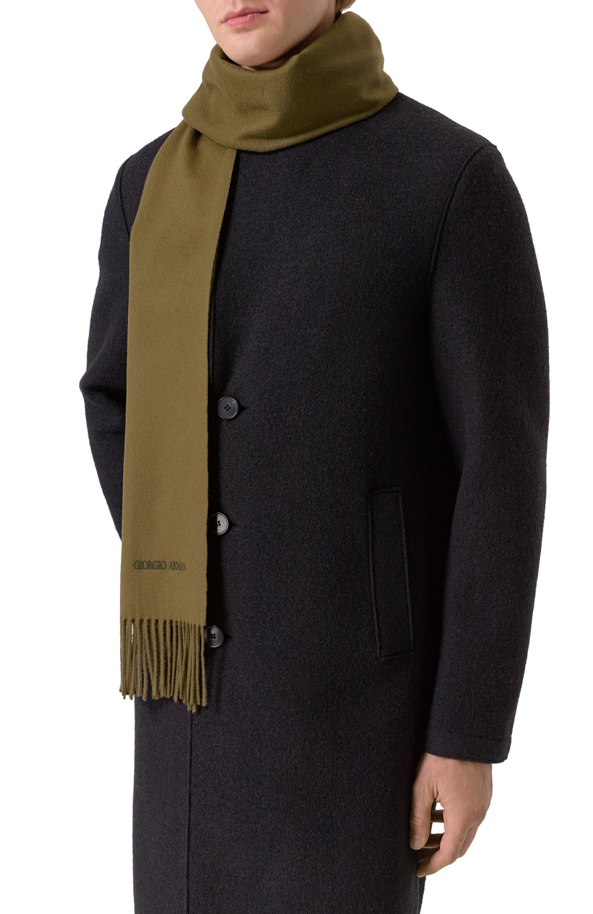 Кашемировый шарф GIORGIO ARMANI, арт. GM001840/AF18586, фото 2