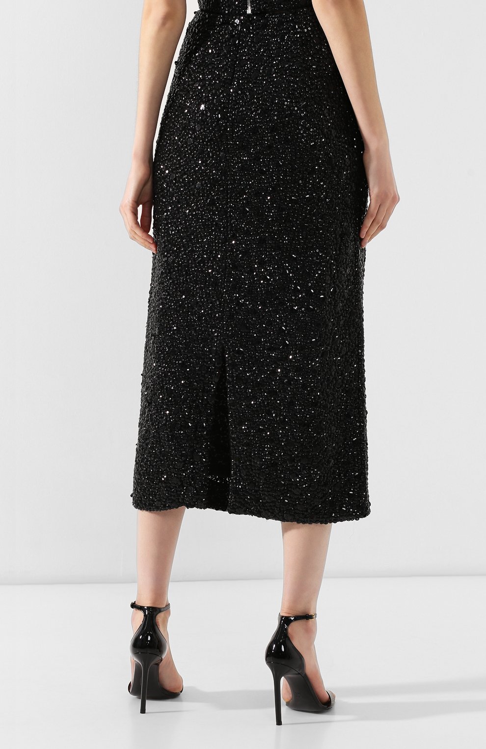 Юбка с пайетками DRIES VAN NOTEN черного цвета по цене 184500 руб., арт. 191-10831-7312, фото 4 Юбка с пайетками DRIES VAN NOTEN, арт. 191-10831-7312, фото 4