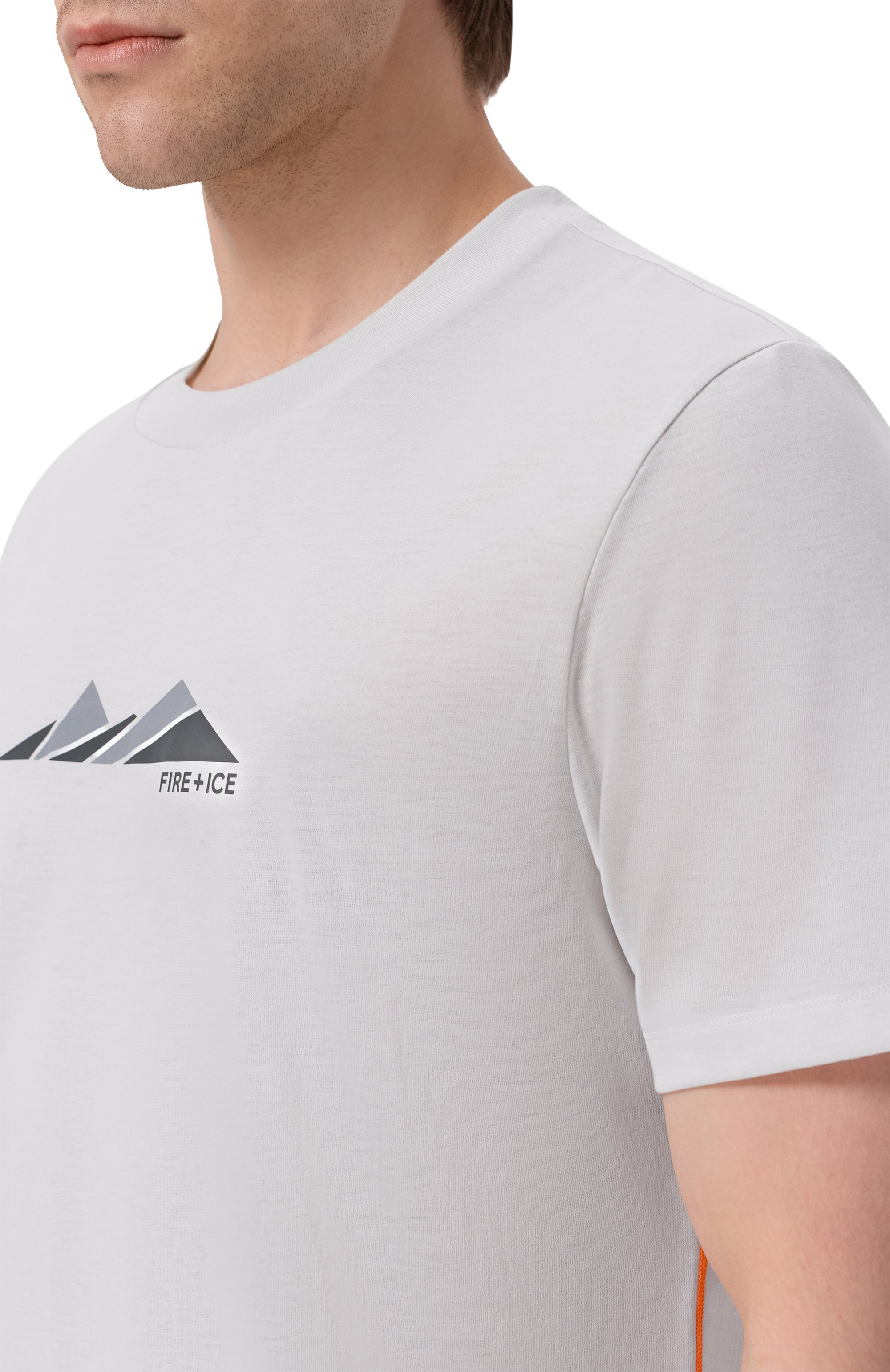 Футболка BOGNER FIRE+ICE светло-серого цвета по цене 12450 руб., арт. 54001364, фото 5 Футболка BOGNER FIRE+ICE, арт. 54001364, фото 5