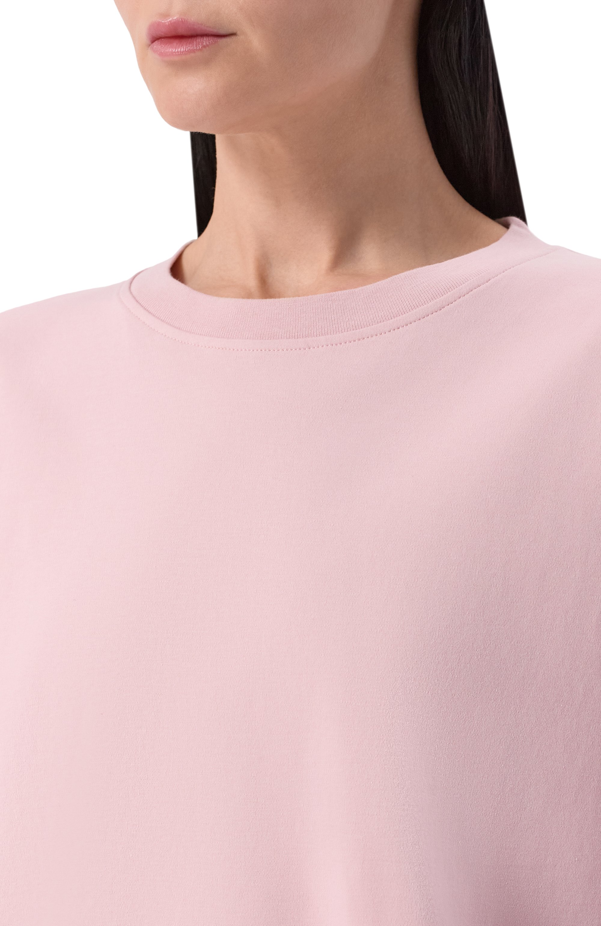 Хлопковая футболка DARKPARK розового цвета по цене 21800 руб., арт. WJE09/JER01, фото 5 Хлопковая футболка DARKPARK, арт. WJE09/JER01, фото 5